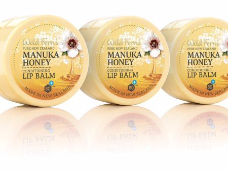 3 Pack - Wild Ferns Manuka Honey Conditioning Lip Balm Discount