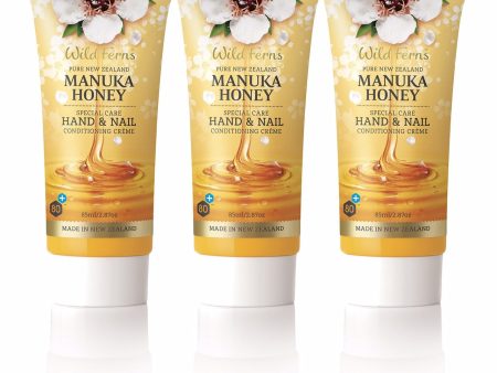 3 Pack - Wild Ferns Manuka Honey Special Care Hand & Nail Conditioning Creme Online now