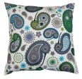 Cushion Cover - Paisley Kiwi For Cheap