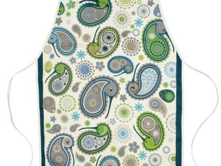 Paisley Kiwi Apron For Sale