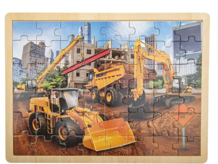 15.75  x 11.75  48PC CONSTRUCTION PUZZLE For Discount