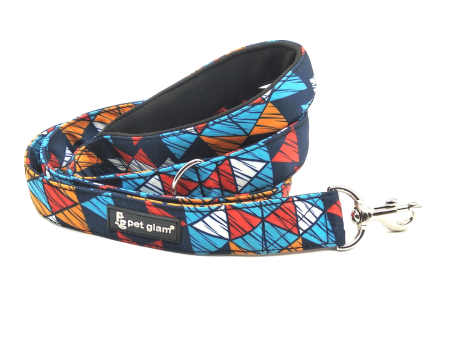 Pet Glam-Dog Leash MILO Large-with Padded Handle 1  wide - Leash for Big Dogs Online now