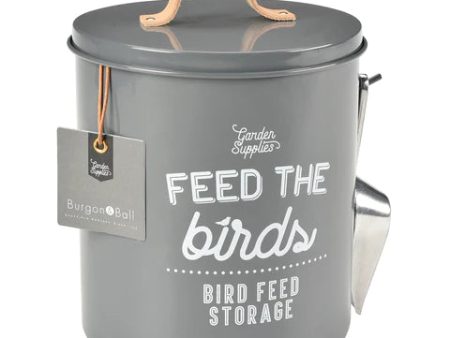 Burgon & Ball - Charcoal  Feed The Birds  Food Tin Online now