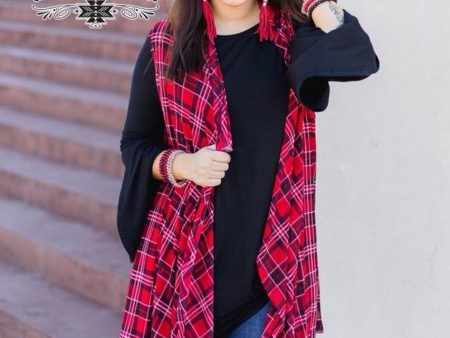 Vancouver Vest, Red Plaid Hot on Sale