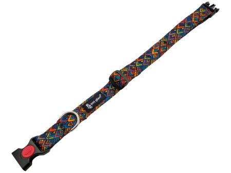 Pet Glam Collar Tribal Waves for Dogs that Pull safe Buckle Collar for Large Dogs Discount