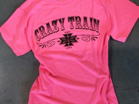 Crazy Train Pink Promo Tee For Discount