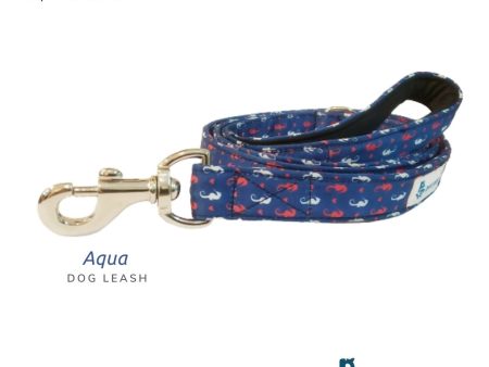 Pet Glam-Dog Leash For Puppies and Large Dogs-Aqua-Soft Handle-Strong Dog Leash-5 Ft Long 1 inch Wide-Sprint For Cheap