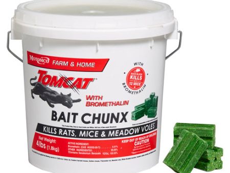 Tomcat - 4lb. Bromethalin Bait Chunx Pail Fashion