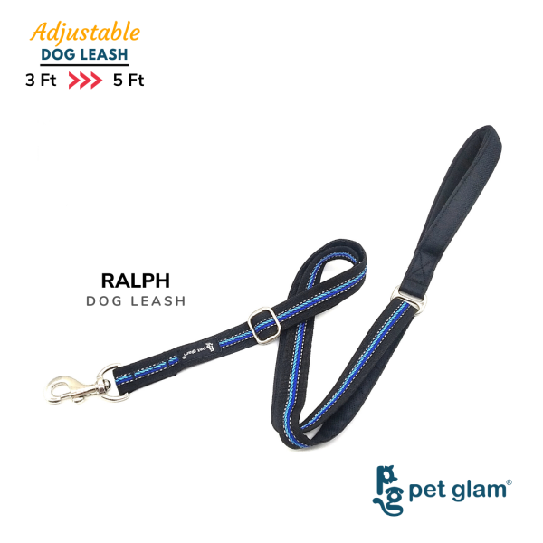 Pet Glam Adjustable Dog Leash for Dog Training and Pet Walks-Ralph- 1 Wide 3-5 Feet Long Online Sale