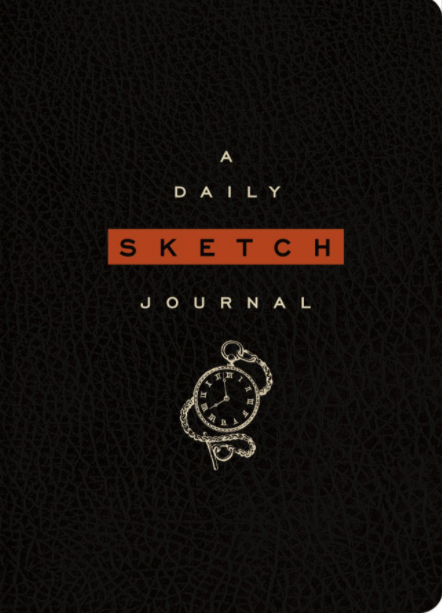 Daily Sketch Journal, Black Hardcover - by Union Square & Co. For Sale