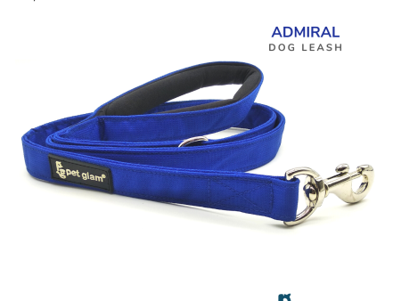 Pet Glam-Sprint Dog Leash ADMIRAL-with Padded Handle-Heavy Duty Hardware-5 Ft Long 1 inch Wide on Sale