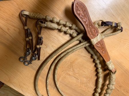 DM Tack Rawhide Romal Reins For Discount