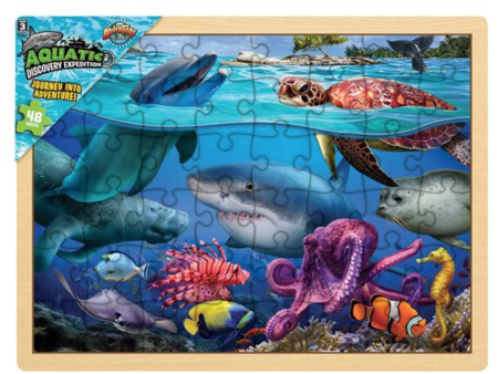 15.75  x 11.75  48PC AQUATIC PUZZLE For Discount