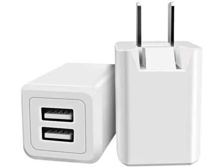 10 Pcs USB Charger IPhone Android Heavy Duty White 5W 2 Port on Sale