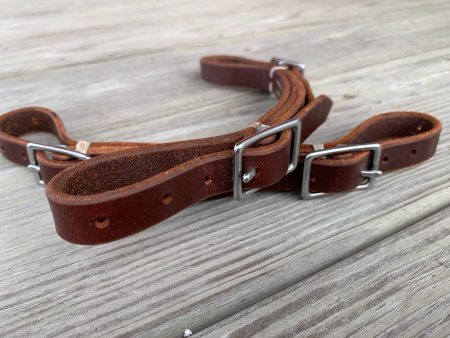 Double Buckle Leather Curb Strap Supply