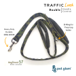 Pet Glam Traffic Leash For Dogs Regiment57 with Double Padded Handle-Heavy Duty Hardware-5 Ft Long X-Large 1.5 inch Wide Sale