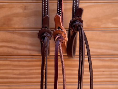 Patrick Smith Roping Reins w  Pineapple Tie Ends Hot on Sale