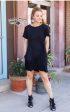 Black Throw Back Dress Fashion