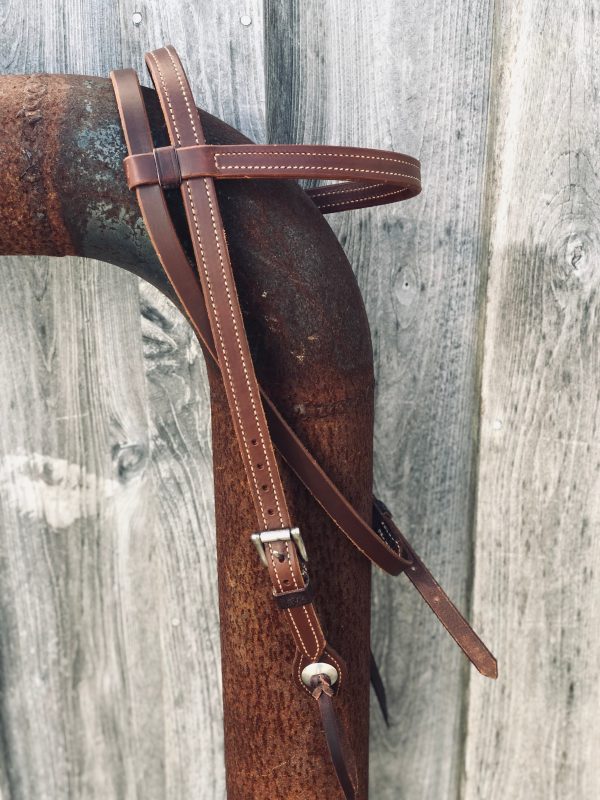 Double & Stitched Browband Headstall Cheap