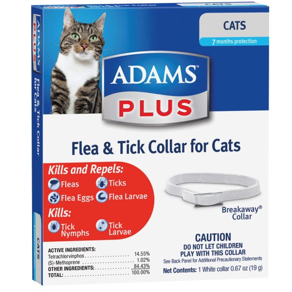 Adams Plus Flea & Tick Collar for Cats Supply