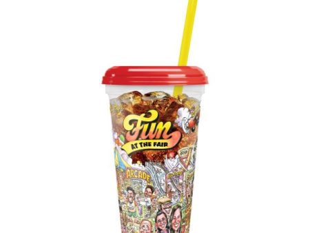 8022421 32 oz. Clear Fun at the Fair Souvenir Cups (200) For Discount